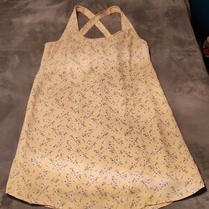 Floral Peach Halter Dress